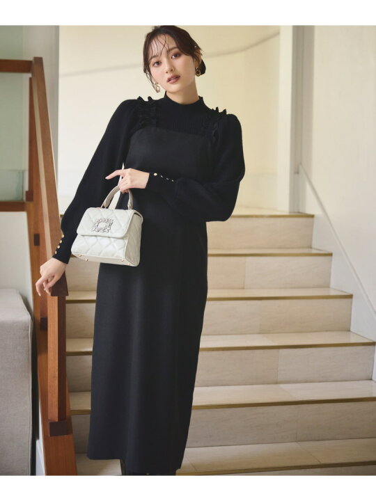 楽天市場】ショルダーフリルワンピース PROPORTION BODY DRESSING 