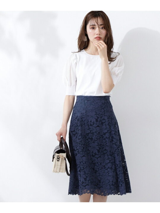 楽天市場】【SALE／50%OFF】フラワーレースフレアスカート PROPORTION 