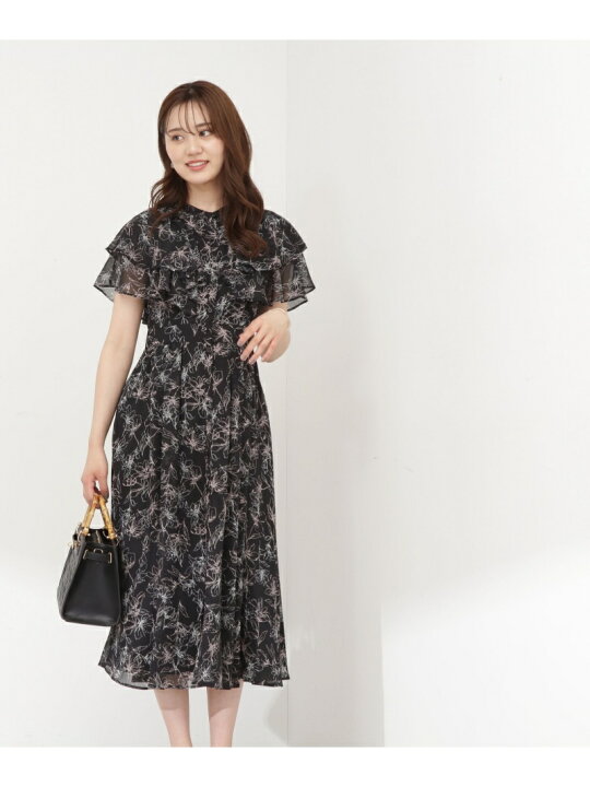 楽天市場】【SALE／30%OFF】フラワープリントラッフルワンピース 