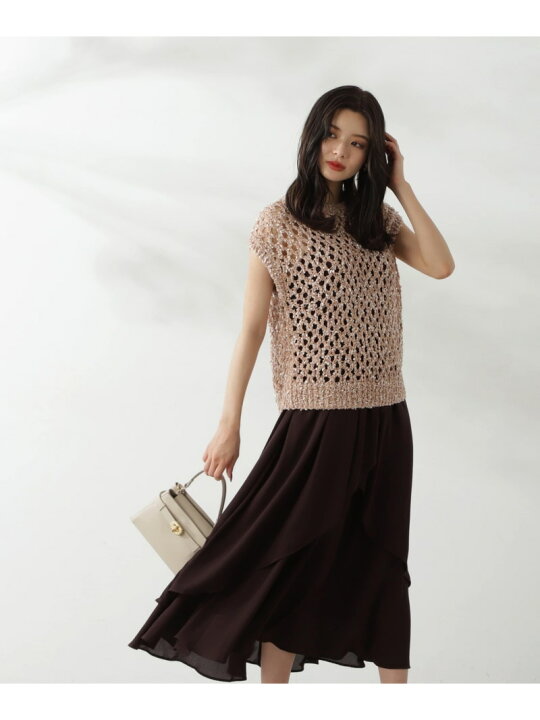 楽天市場】【SALE／60%OFF】テープヤーンニット×キャミワンピース  