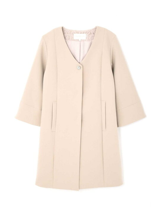 楽天市場】【SALE／50%OFF】ビジュー付きVカラーコート PROPORTION  