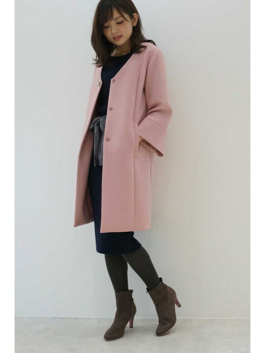 楽天市場】【SALE／50%OFF】ビジュー付きVカラーコート PROPORTION  