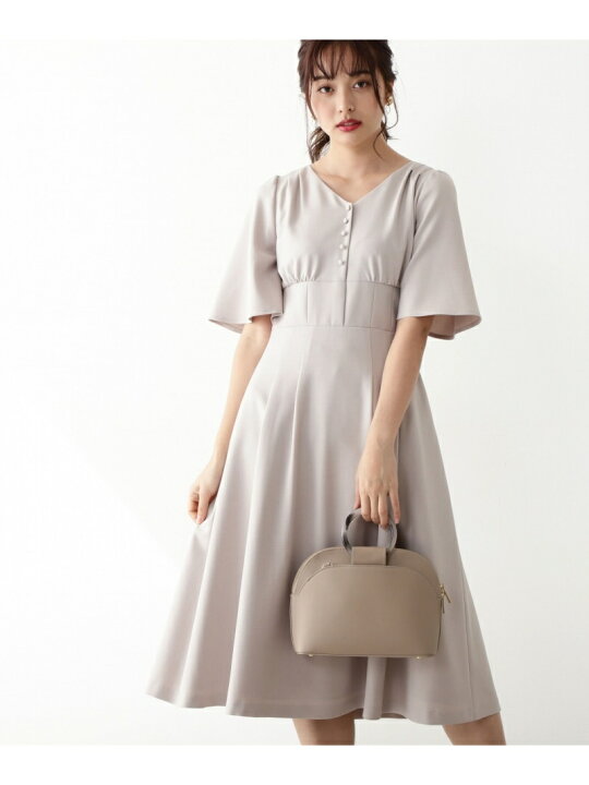 楽天市場】【SALE／50%OFF】フレアスリーブタックワンピース 