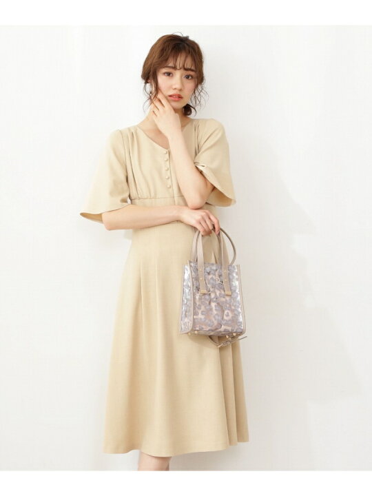 楽天市場】【SALE／50%OFF】フレアスリーブタックワンピース 