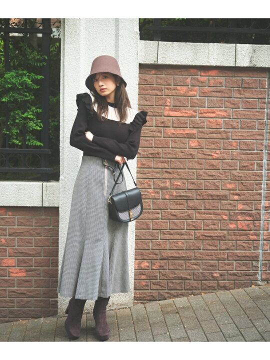 楽天市場】【SALE／30%OFF】フロントファスナー千鳥マーメイドスカート  