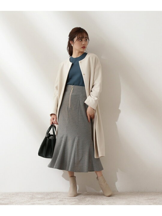 楽天市場】【SALE／30%OFF】フロントファスナー千鳥マーメイドスカート  