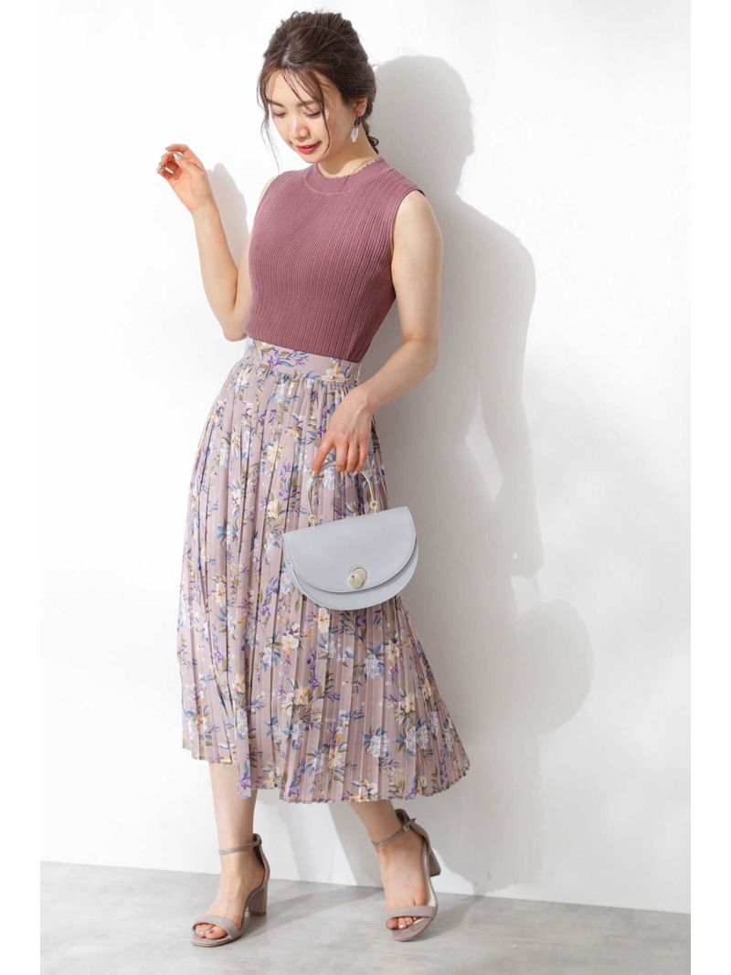 楽天市場】【SALE／60%OFF】フラワープリントプリーツスカート