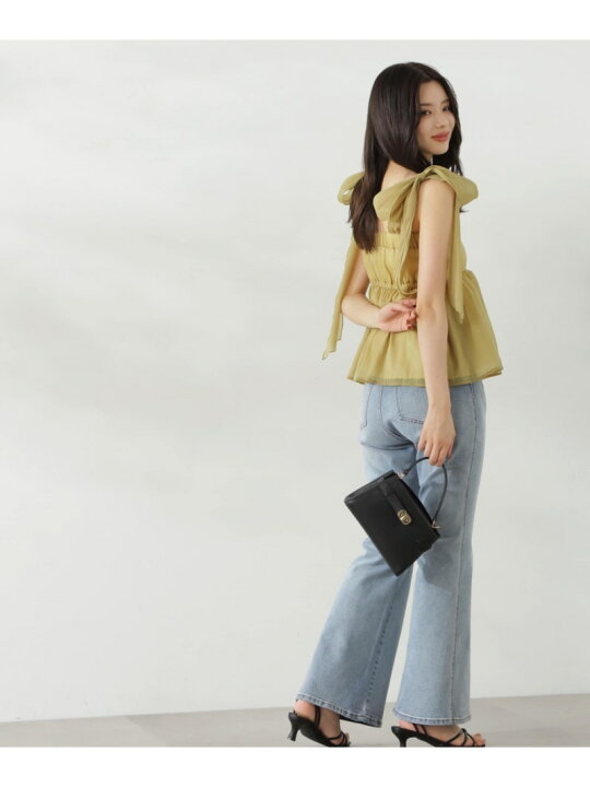 楽天市場】【SALE／30%OFF】リボンノースリーブブラウス PROPORTION 