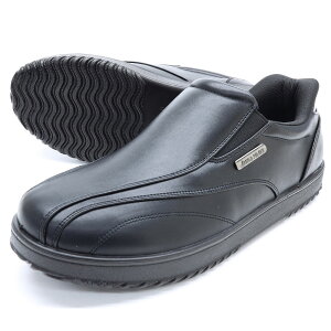 脱ぎ履き簡単 メンズ 軽量 幅広 4E 4cm6時間防水 スニーカー AP0090 ブラック ハンズフリー アーノルドパーマー ビジカジ アーノルド SEED シード トランソニック