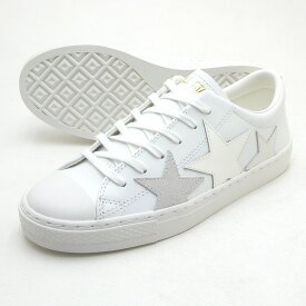 天然皮革 CONVERSE コンバース オールスター クップ トリオスター ローカット ホワイト ALL STAR COUPE TRIOSTAR OX オックス 本皮 送料無料