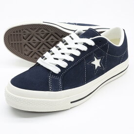 コンバース ワンスター スエード ネイビー 天然皮革 本革 スニーカー ローカット CONVERSE ONE STAR SUEDE OX オックス