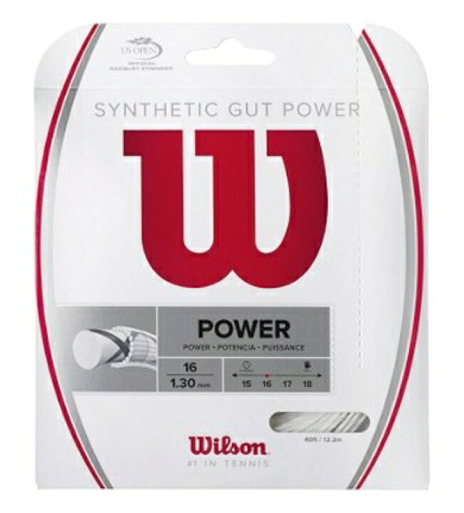 楽天市場】Wilson テニスガット シンセティック・ガット・パワー 