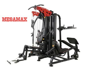 マルチホームジム　5ステーション　ラットプル　チェストプレス　ショルダープレス　ペックフライ　レッグエクステンション　レッグプレス　ケーブル　ローイング　ニーアップ　ディップス　スタック50kg×2　ホームジム　多機能型　業務用　パーソナルジム　AD-9013