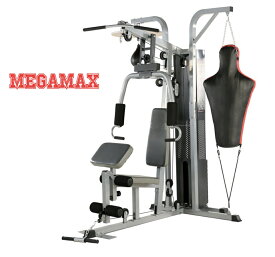 マルチホームジム　3ステーション　ラットプル　チェストプレス　ショルダープレス　レッグエクステンション　ケーブル　ローイング　サンドバッグ　パンチングミット　スタック50kg　ホームジム　パーソナルトレーニング　多機能型　業務用　パーソナルジム　AD-9016