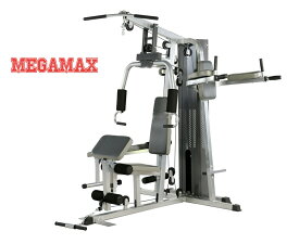 マルチホームジム　3ステーション　ラットプル　チェストプレス　ショルダープレス　レッグエクステンション　ケーブル　ローイング　ニーアップ　ディップス　ベンチ　スタック50kg　ホームジム　パーソナルトレーニング　多機能型　業務用　パーソナルジム　AD-9015