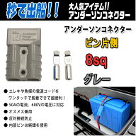 アンダーソンコネクター＋ピン片側 8sq グレー 【メール便OK】【リチビー】