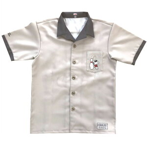スヌーピー ボウリングウェア SNP-1 ベージュ ネーム無し SS-4L メンズ レディース ABS スヌーピーボウリングコレクション オープンシャツ ユニフォーム ボウリング ボウリンググッズ 名入れ無
