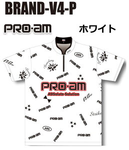 ABS ブランドV ボウリングウェア BRAND-V-PRO-am ロゴ ネーム無し SS-3L メンズ レディース ABS ブランドボウリングコレクション ポロシャツ ユニフォーム ボウリング ボウリンググッズ 名入れ無し
