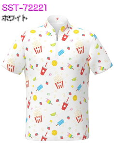ソシオ ボウリングウェア SST-72221 ネーム付き SS-XL レディース SSOSIO ジップアップシャツ ユニフォーム ボウリング ボウリンググッズ 名入れ付き ポップコーン キャンディー アイスキャンディ
