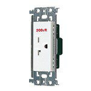 �p�i�\�j�b�N �A�h�o���X�V���[�Y 15A�E20A���p�����ڒn�R���Z���g �����g�t 20A 250V �Z���~�b�N�z���C�g WTL19223W