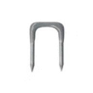 カワグチ 絶縁ステップル NO.4　グレー　適用電線2.6x3・1.6x4・8.0mm2x2　50個入り