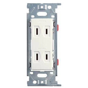 神保電器 JIMBO 埋込ダブルコンセント ピュアホワイト JEC-BN-55-PW