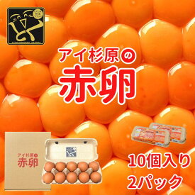 【常温便】アイ杉原の赤卵 20個 生卵15個＋破損保証5個 徳島県知事認定 とくしま特選ブランド認定品 この卵ハマります！ 徳島県産 朝採り 産みたて 農場直送 ギフト お取り寄せ 詰め合せ 御中元 御歳暮 母の日 父の日