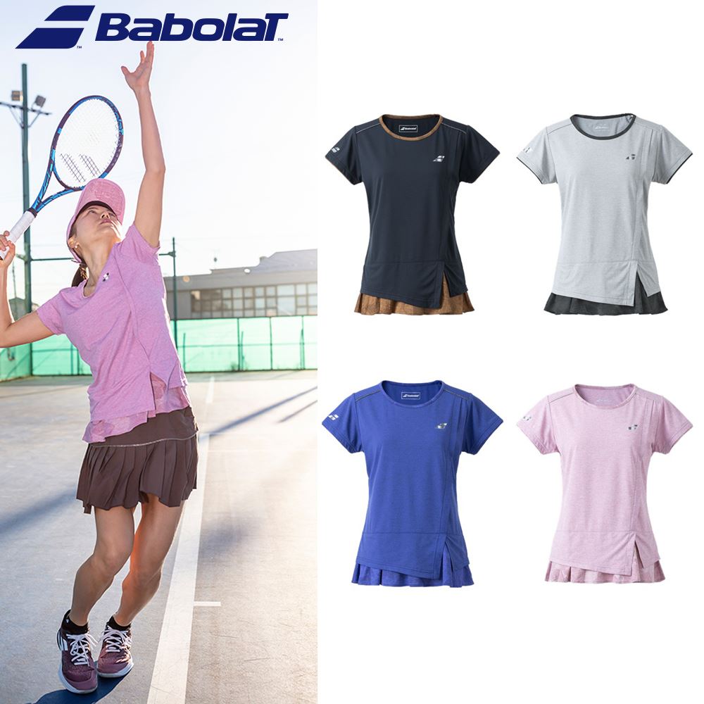 BabolaT バボラ レディーステニスウェア テニスTシャツ サイズO
