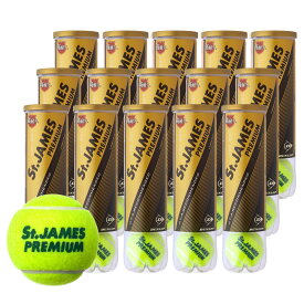 【365日出荷】「あす楽対応」DUNLOP(ダンロップ)「St.JAMES Premium(セントジェームス プレミアム)（15缶/60球)」テニスボール 『即日出荷』