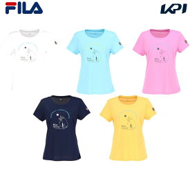 フィラ FILA テニスウェア レディース グラフィックTシャツ VL2870 2024SS