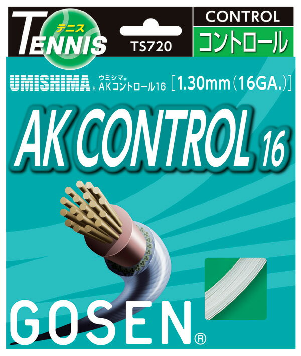 最新アイテム 4注目商品 新作送料無料 KPI処分市 GOSEN ゴーセン ウミシマAKコントロール１６ ts720硬式テニスストリング ガット prospo