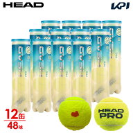 『即日出荷』ヘッド HEAD テニスボール 「KPIオリジナルモデル」HEAD PRO（ヘッドプロ）4球入り1箱(12缶/…