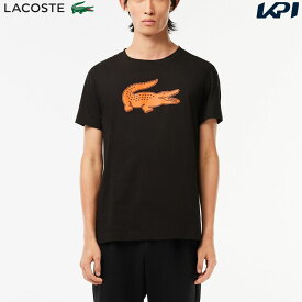 「あす楽対応」ラコステ LACOSTE テニスウェア メンズ コットンブレンドウルトラドライロゴプリントTシャツ TH2042-99-QXI 2023FW 『即日出荷』