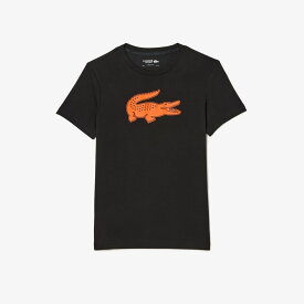 「あす楽対応」ラコステ LACOSTE テニスウェア メンズ コットンブレンドウルトラドライロゴプリントTシャツ TH2042-99-QXI 2023FW 『即日出荷』