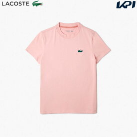 「あす楽対応」ラコステ LACOSTE テニスウェア レディース コントラストクロックエンブレムクルーネックTシャツ TF9246-10-KF9 2023SS『即日出荷』