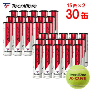 『即日出荷』【2箱セット】テクニファイバー Tecnifibre テニスボール X-ONE(エックスワン)4個入 1箱(15缶/60球)TBA4XE1  ITF/JTA 公認球