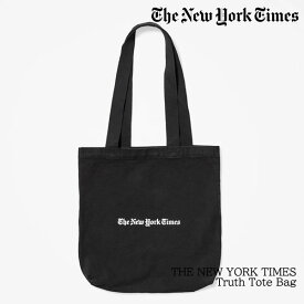THE NEW YORK TIMES Truth Tote Bag　ニューヨークタイムズ オリジナル トートバッグ【wh1954-blk】【取寄商品】