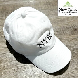 The New York Botanical Garden NYBG Baseball Cap 　ニューヨークボタニカルガーデン オフィシャル ロゴキャップ【1000084579-wht】swqma