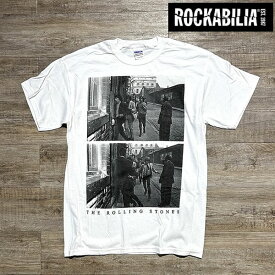 【正規品】ROCKABILIA ROLLING STONES Running Early Pic T-shirt　ロッカビリア バンドTシャツ ローリングストーンズ【437781-8-wht】swnam