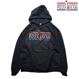 The U.S. Pizza Team オフィシャル ロゴ プルオーバーパーカー【1069333-blk】sqmn