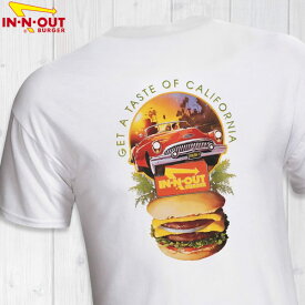 In-N-Out Burger　1993 TASTE OF CALIFORNIA　インアンドアウトバーガー オリジナルプリントTシャツ【sku107-wht】【お取り寄せ商品】