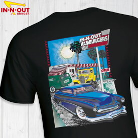 In-N-Out Burger　2012 RETRO STORE #1 BLACK インアンドアウトバーガー オリジナルプリントTシャツ【sku133-blk】【お取り寄せ商品】