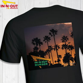 In-N-Out Burger　2017 BLACK CALIFORNIA DREAMIN' インアンドアウトバーガー オリジナルプリントTシャツ【sku144-blk】【お取り寄せ商品】