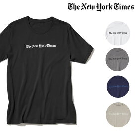 New York Times Logo Shirt　ニューヨークタイムズ オリジナル ロゴ クルーネックTシャツ【wh1310-all】【取寄商品】