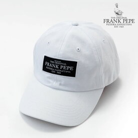 FRANK PEPE PIZZERIA Low Profile Cap フランク ペペ ピッツェリア オフィシャル ロゴキャップ【fpp001-wht】sqwm