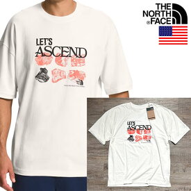 【正規品】【USAモデル】The North Face S/S Mountain Tee ノースフェイス USAモデル メンズ ロゴ Tシャツ 【9600971769-wht】swqma
