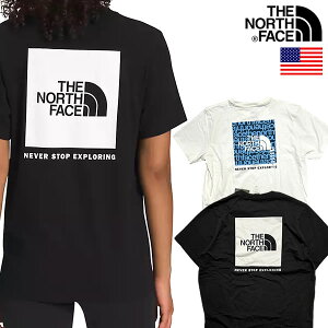 ザ・ノース・フェイス USAモデル レディース ボックスロゴ Tシャツ THE NORTH FACE WOMEN'S BOX NSE TEE【9624961840-blk】sqa