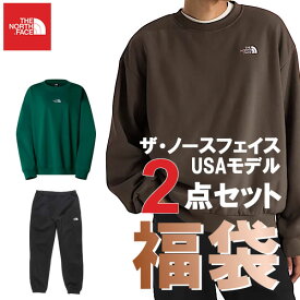 ザ・ノース・フェイス THE NORTH FACE USAモデル　スウェットシャツとスウェットパンツの2点セット お楽しみ 福袋【ad2127】s