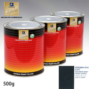 �֐��y�C���g �n�C�u���b�h ���F VOLKSWAGEN/AUDI LZ7J DOLOMITE GRAY PEARL EFFECT�@500g�i��ߍρj