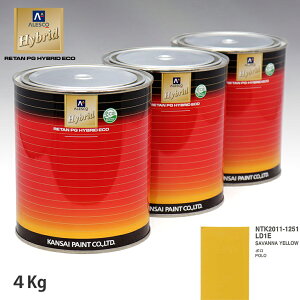 �֐��y�C���g �n�C�u���b�h ���F VOLKSWAGEN/AUDI LD1E SAVANNA YELLOW�@4kg�i��ߍρj
